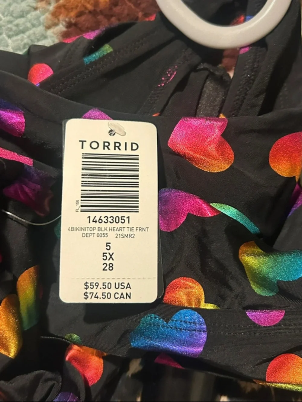 torrid Black Kids Two-Piece Costume with Multicolor Heart Print 5 - 5X -28